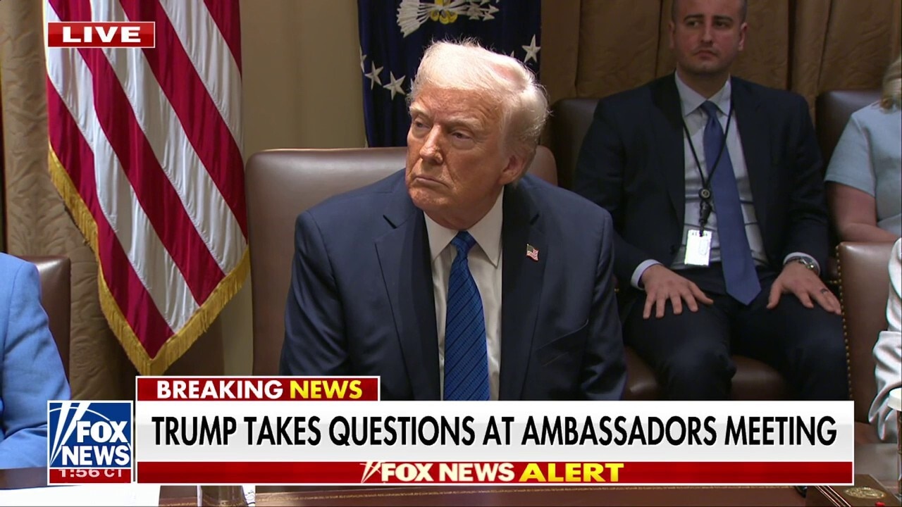  Trump stands by 'very good man' Waltz, rips 'failing' Atlantic as he addresses leaked chat