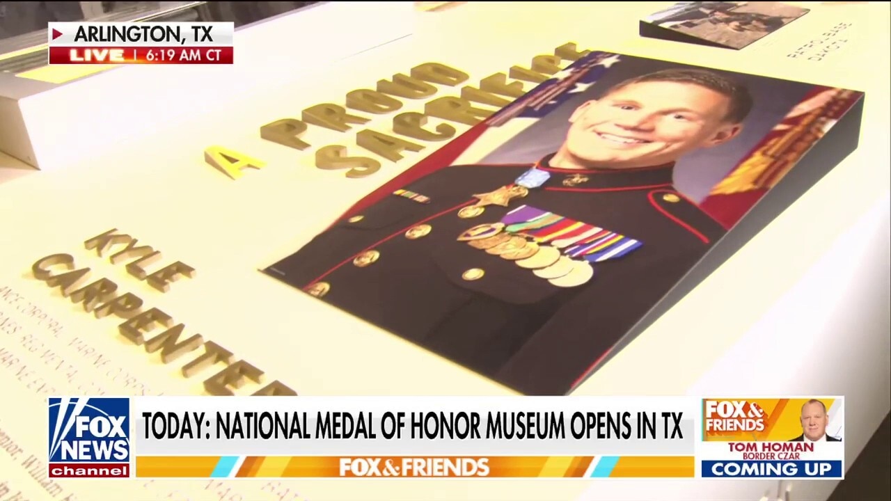Marine hero who threw himself on a grenade honored at new National Medal of Honor museum
