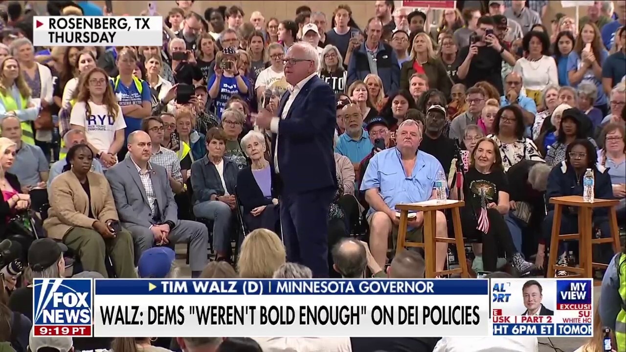 Tim Walz slammed for pointing to Democrats' stance on DEI policies for 2024 loss
