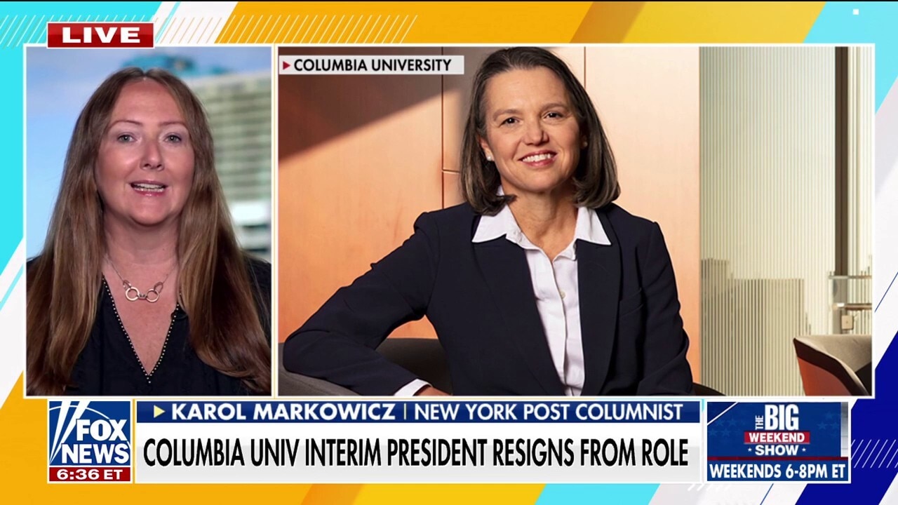 Columbia University's interim president steps down following pressure from the Trump admin