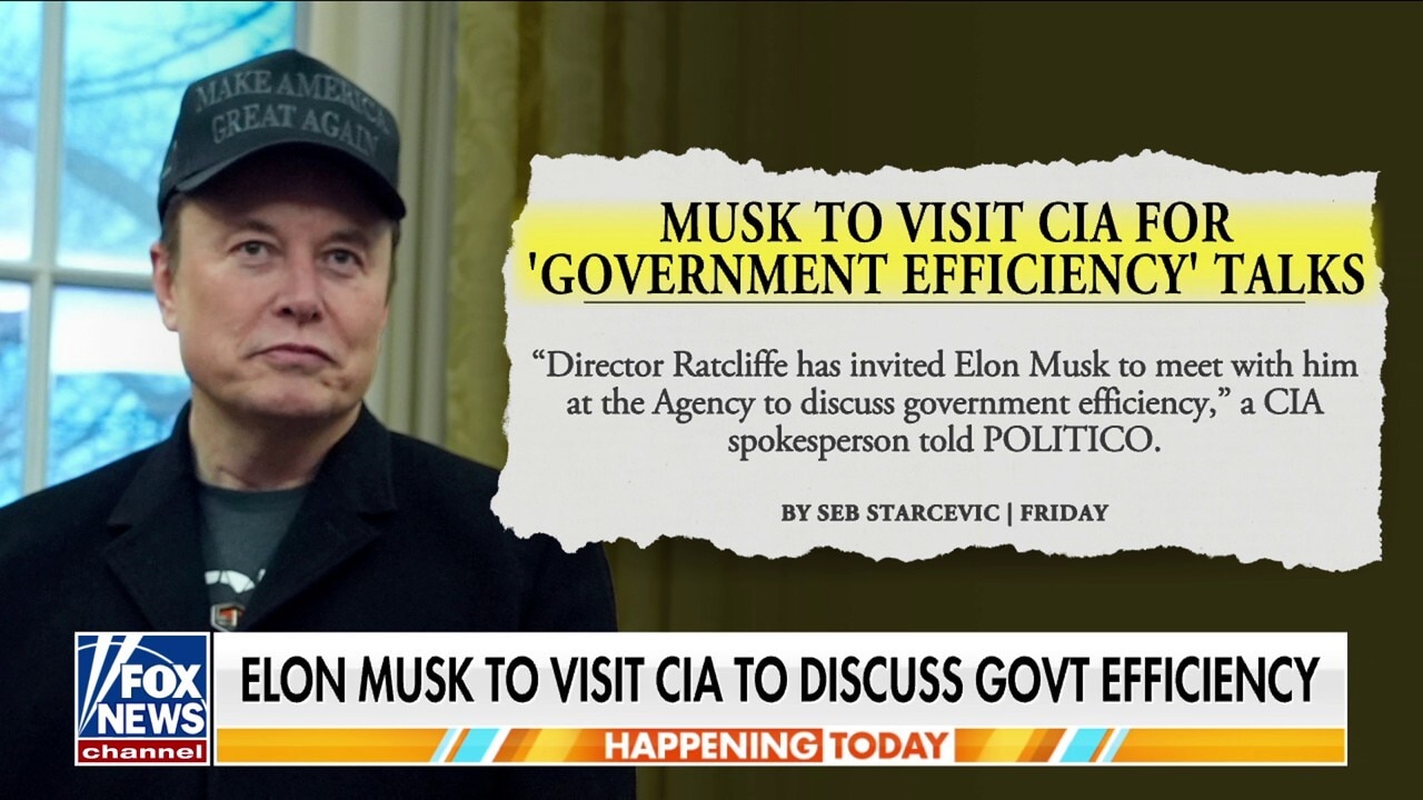 Elon Musk heads to CIA for government efficiency talks