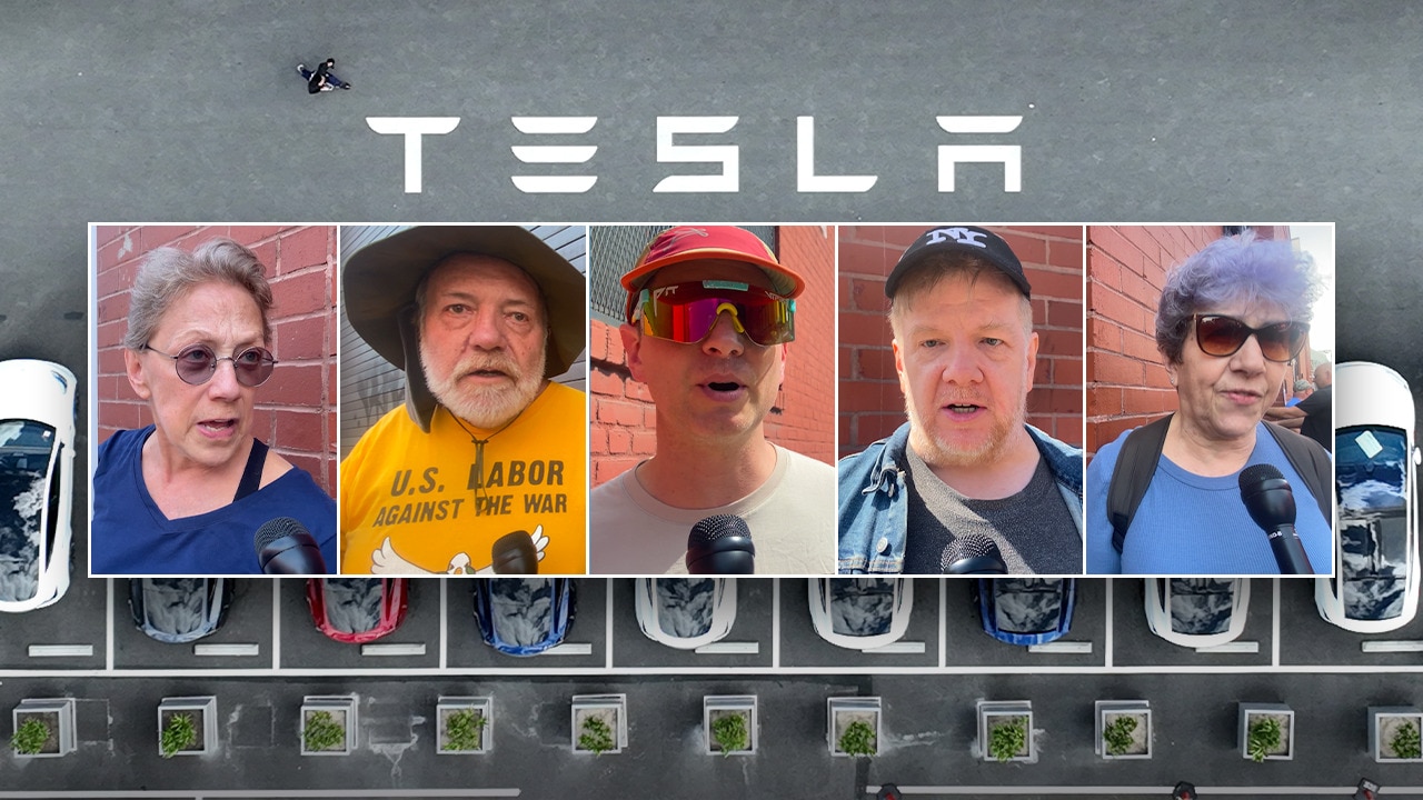 New Yorkers blast DOGE budget cuts in Tesla takedown protest