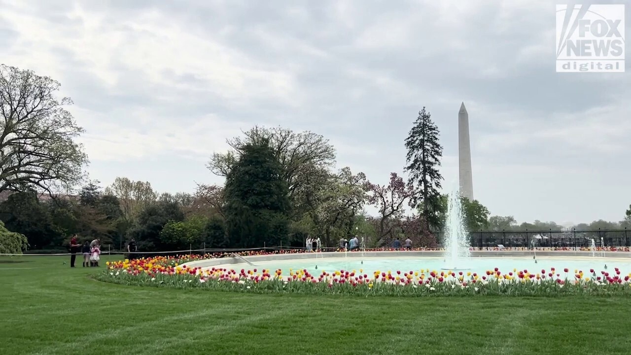 Guests, travelers and visitors enjoy White House Garden Tour this spring