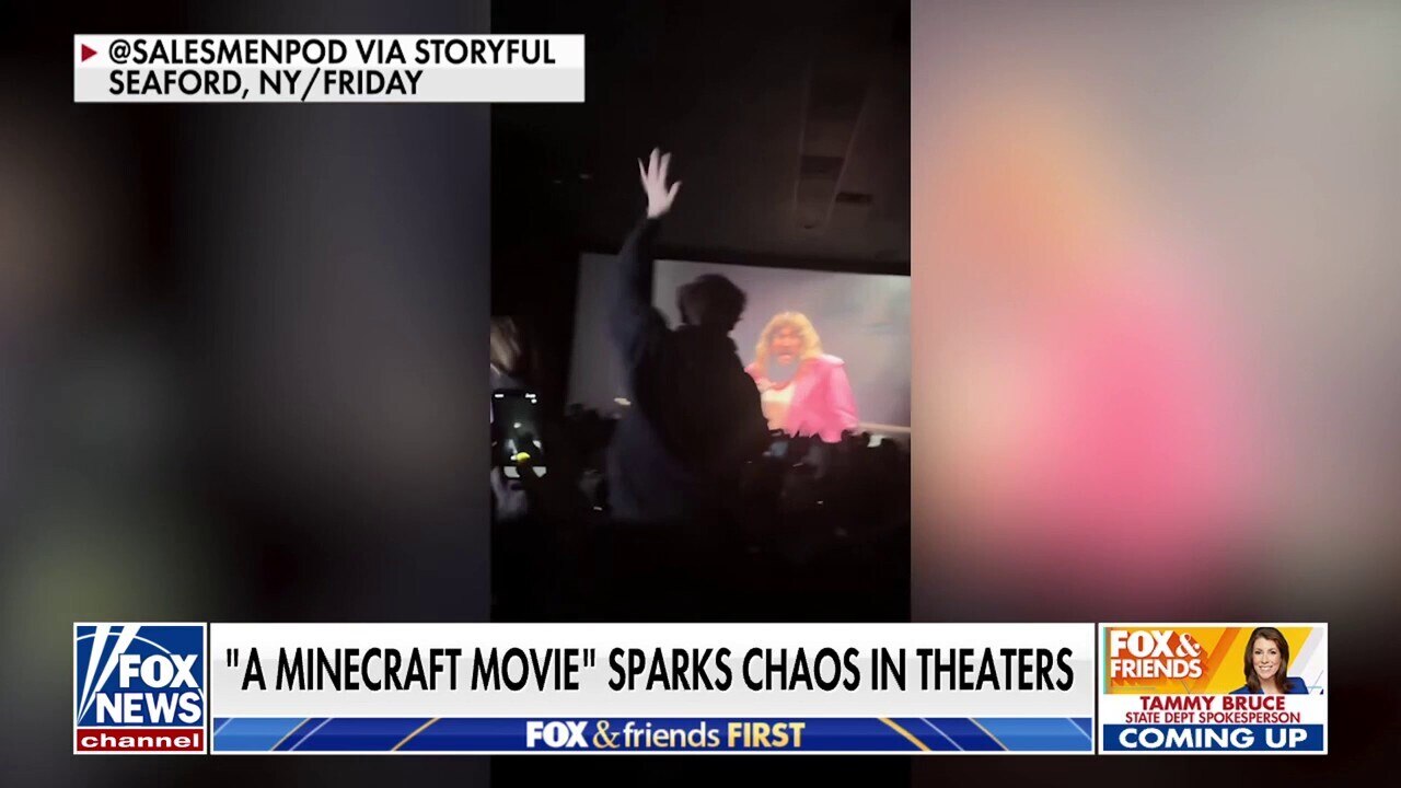 Kids cause chaos during 'Minecraft' movie viewings