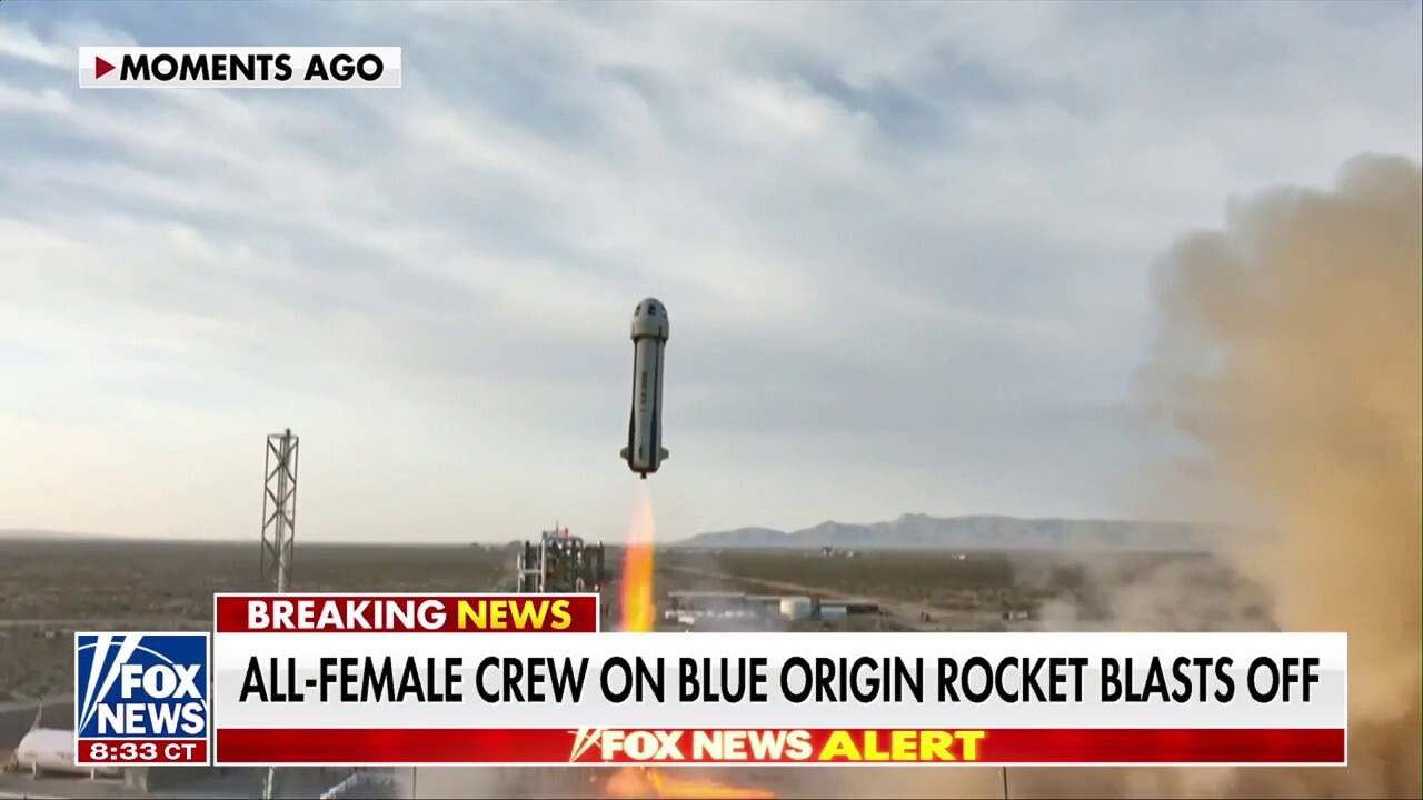 Blue Origin rocket blasts off with all-female crew 