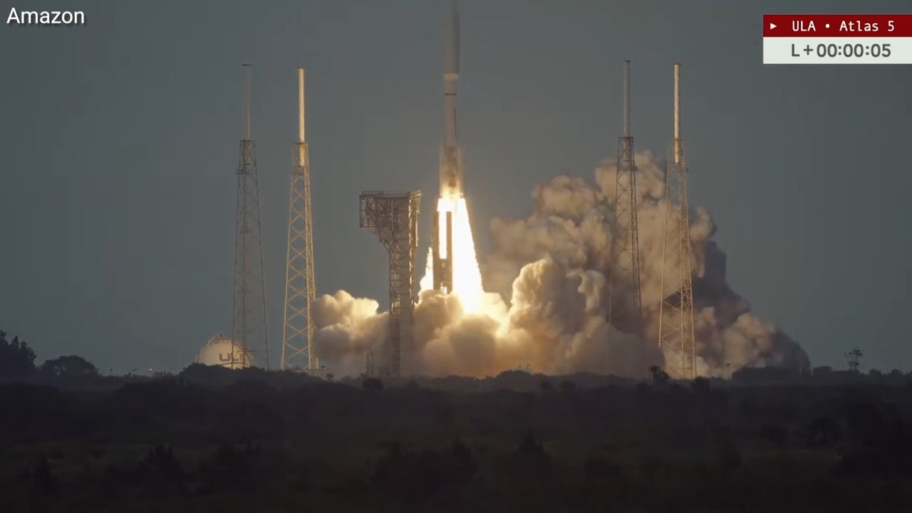 Amazon launches 27 satellites to expand global internet coverage