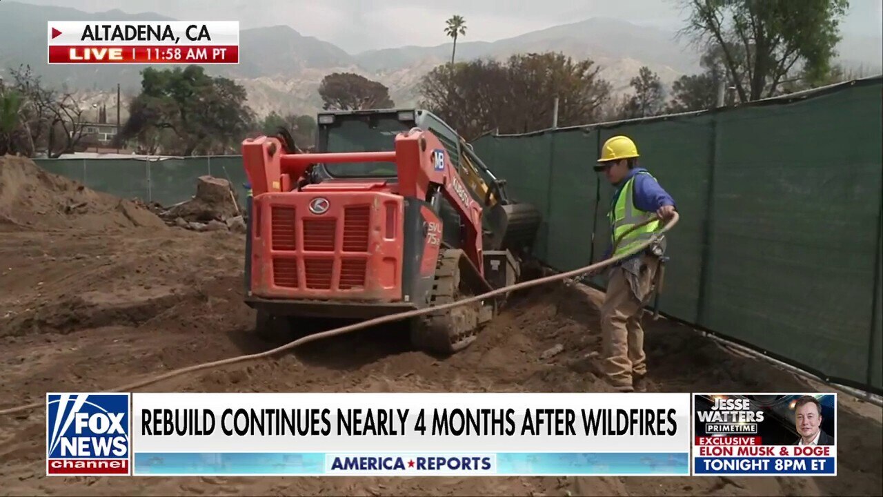 Rebuild continues nearly 4 months after Palisades and Eaton wildires