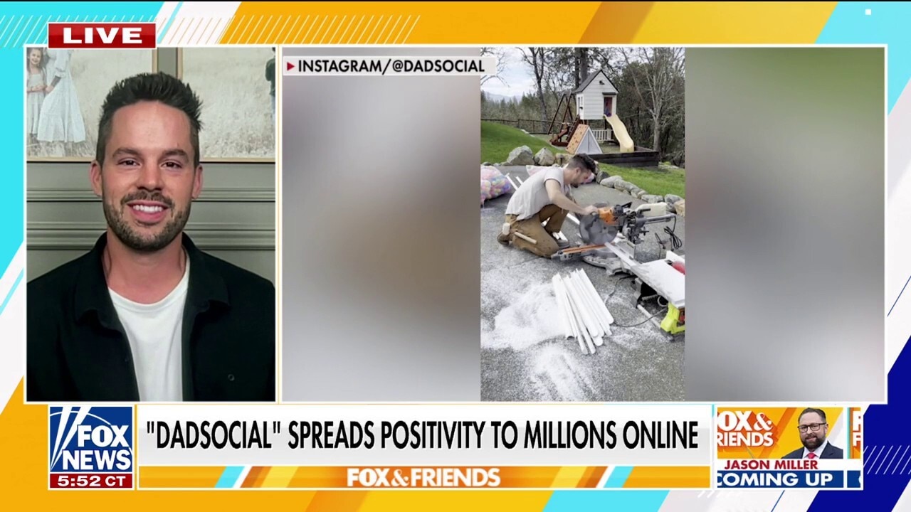 Dad spreads positivity to millions online with family DIY projects
