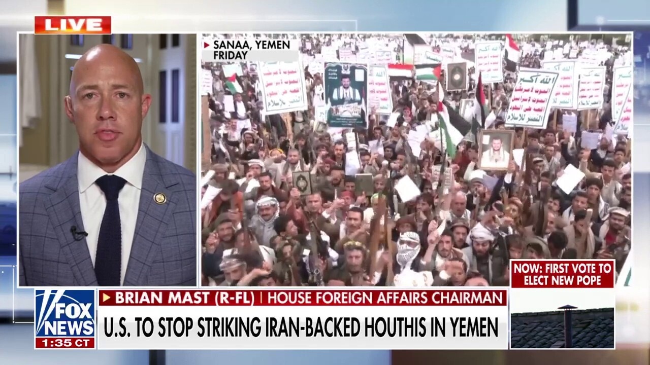 Trump is 'not afraid to swing it,' warns House Foreign Affairs Committee chairman on Houthi strikes