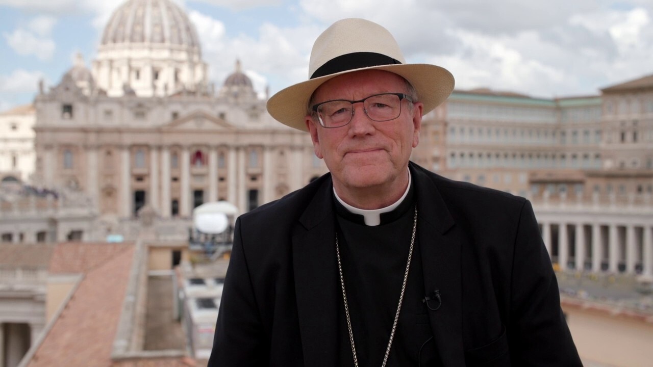 Bishop Robert Barron on day one of the conclave.