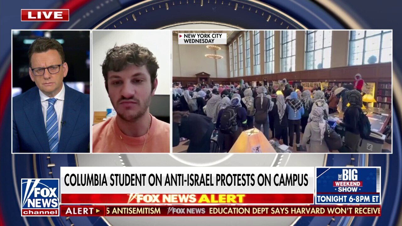College student recounts ‘crazy’ anti-Israel protest at Columbia University library 