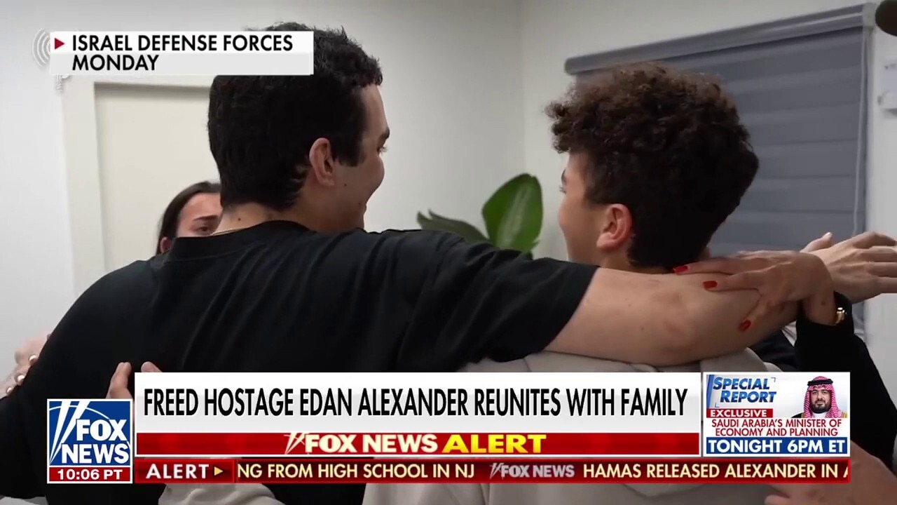 WATCH: Freed hostage Edan Alexander reunites with family