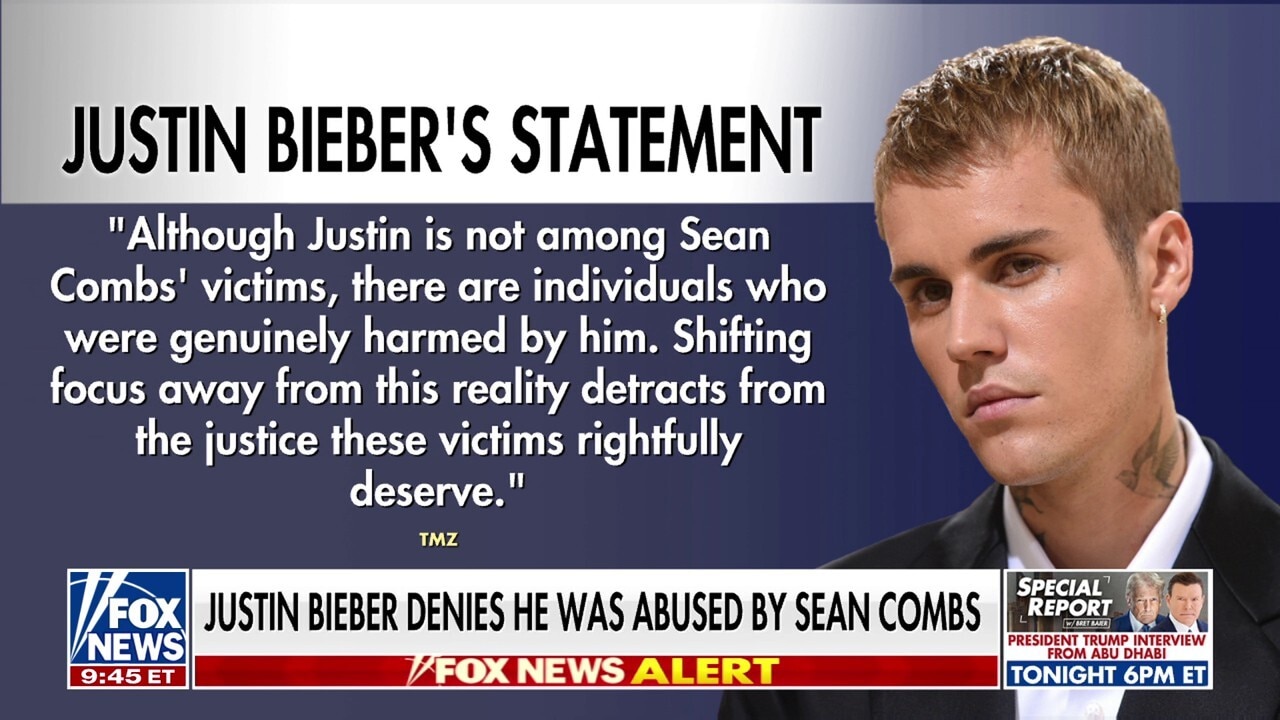  Justin Bieber breaks silence on former ‘mentor’ Sean ‘Diddy’ Combs, denies abuse