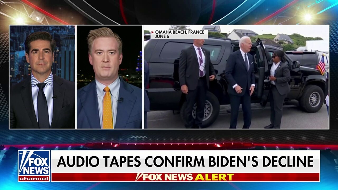 President Biden sounded on-camera like he was talking in slow motion, Peter Doocy says