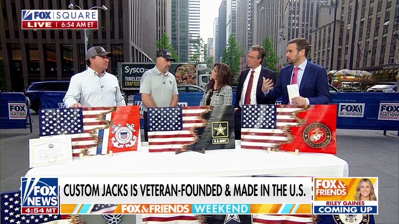 Veteran-owned business creating flags to honor fellow service members