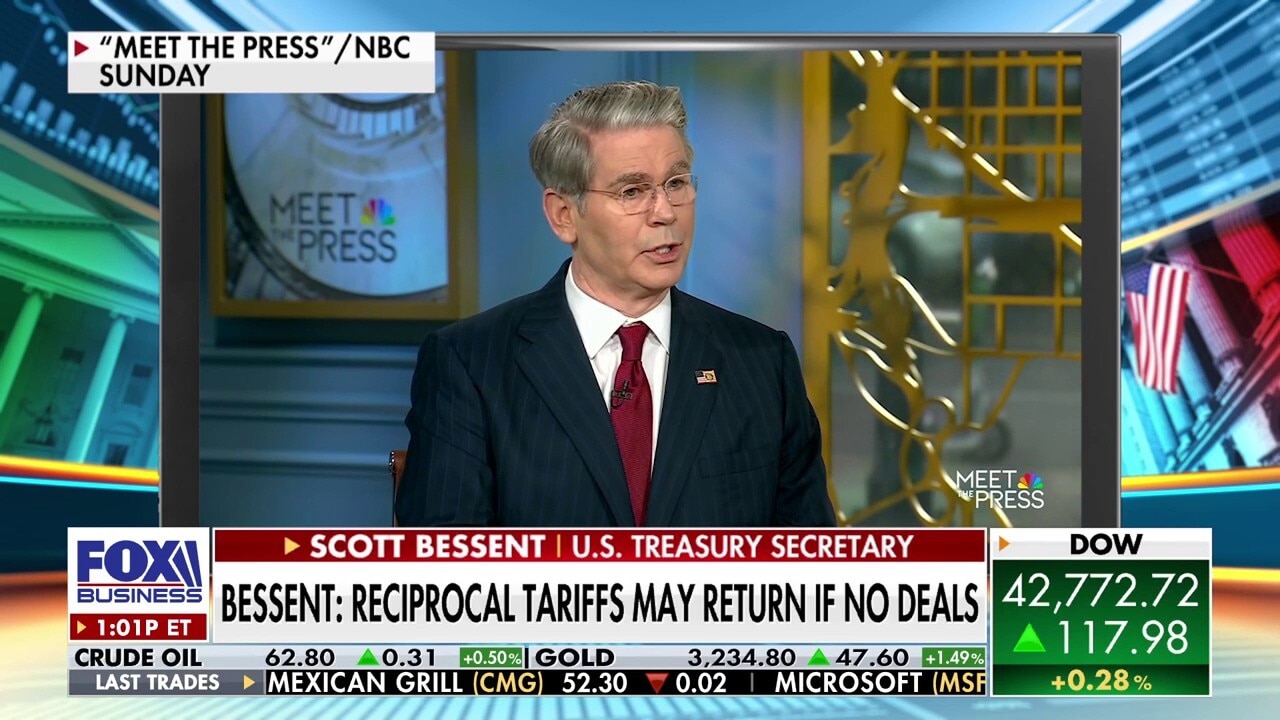 Bessent warns tariffs will return to Liberation Day rates if deals aren't reached
