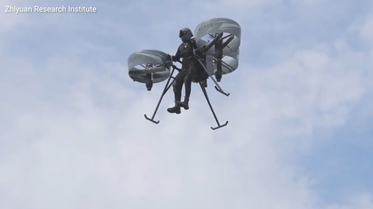 'CyberGuy': Chinese wearable eVTOL jetpack makes historic first flight