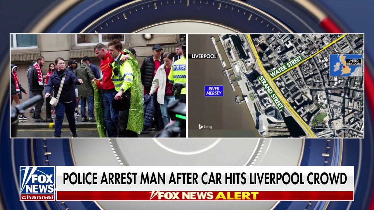 Police arrest 53-year-old man after car drives into Liverpool crowd