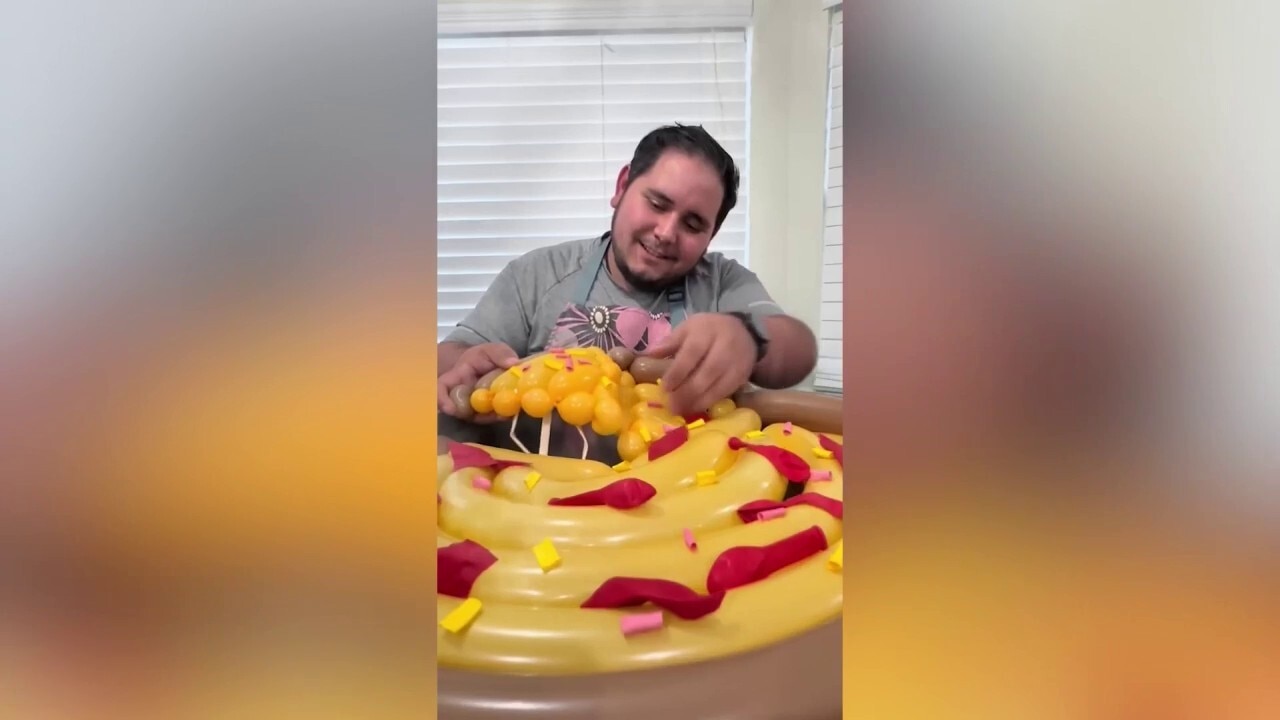 Texas man goes viral for 'cooking' meals made out of balloons