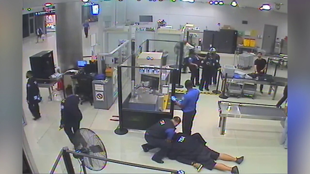 WATCH: Canadian traveler punches TSA officers at Miami airport in wild caught-on-camera rampage during holiday flight fiasco