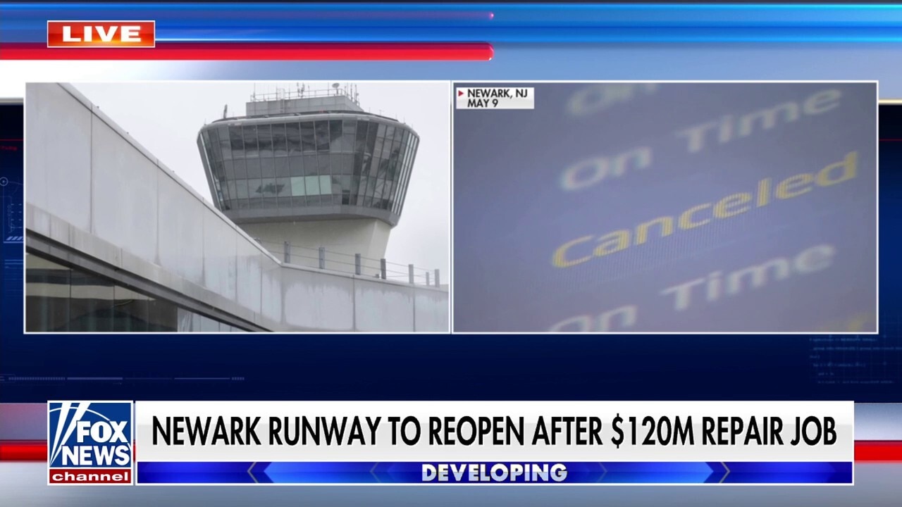 Newark runway to reopen ahead of schedule after repairs