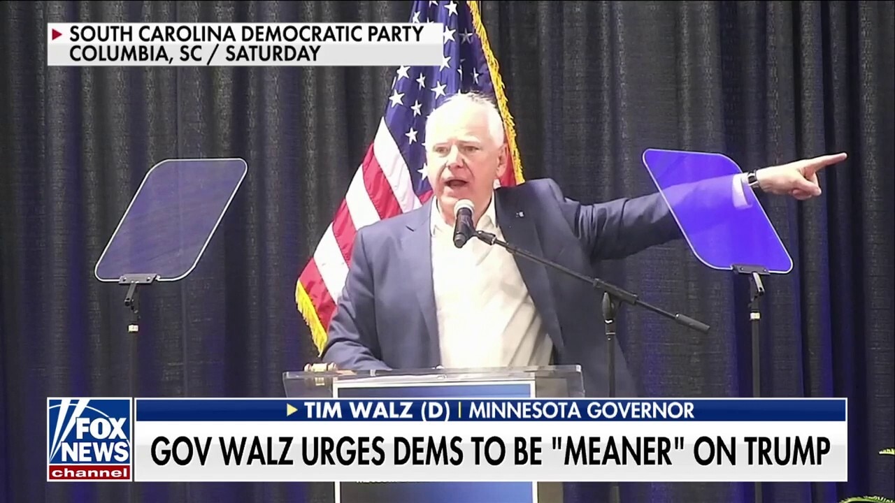 Screaming Tim Walz tells Democrats to 'bully the sh--' out of Trump