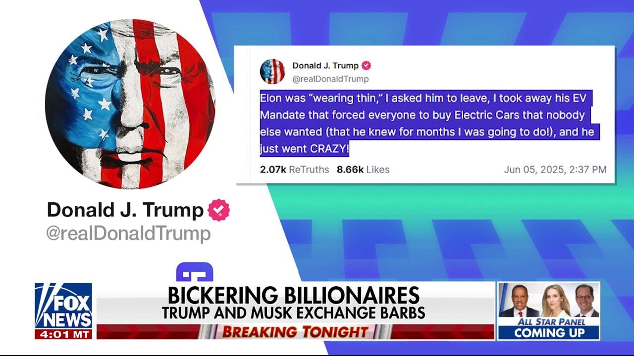 Americans see dramatic breakup between President Trump and Elon Musk on social media