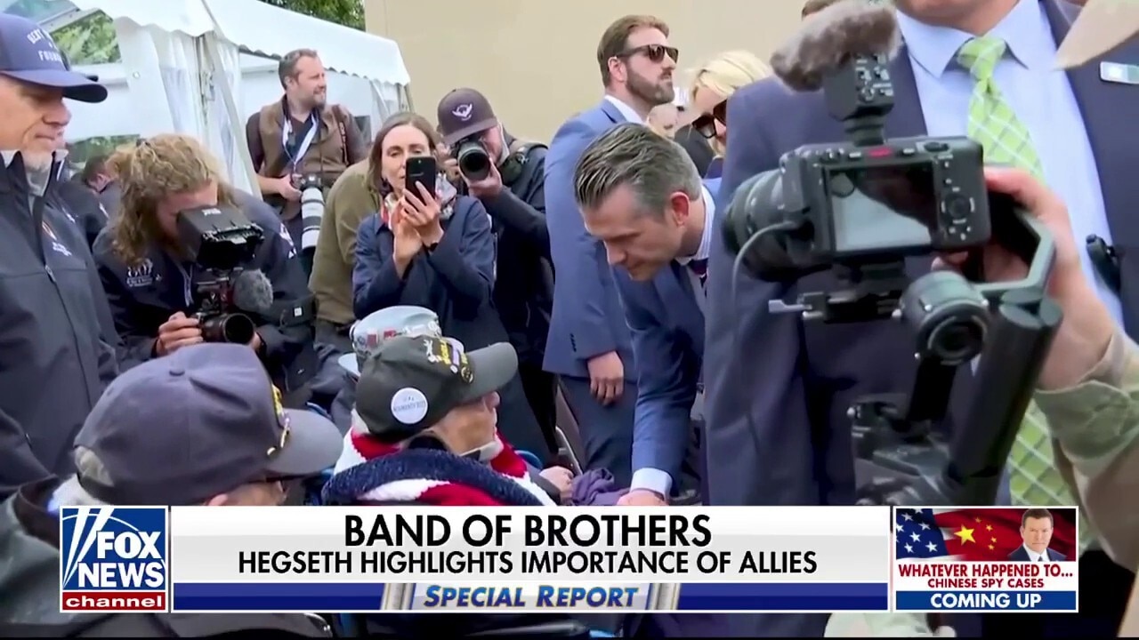 WWII veterans, Hegseth reflect on legacy of D-Day