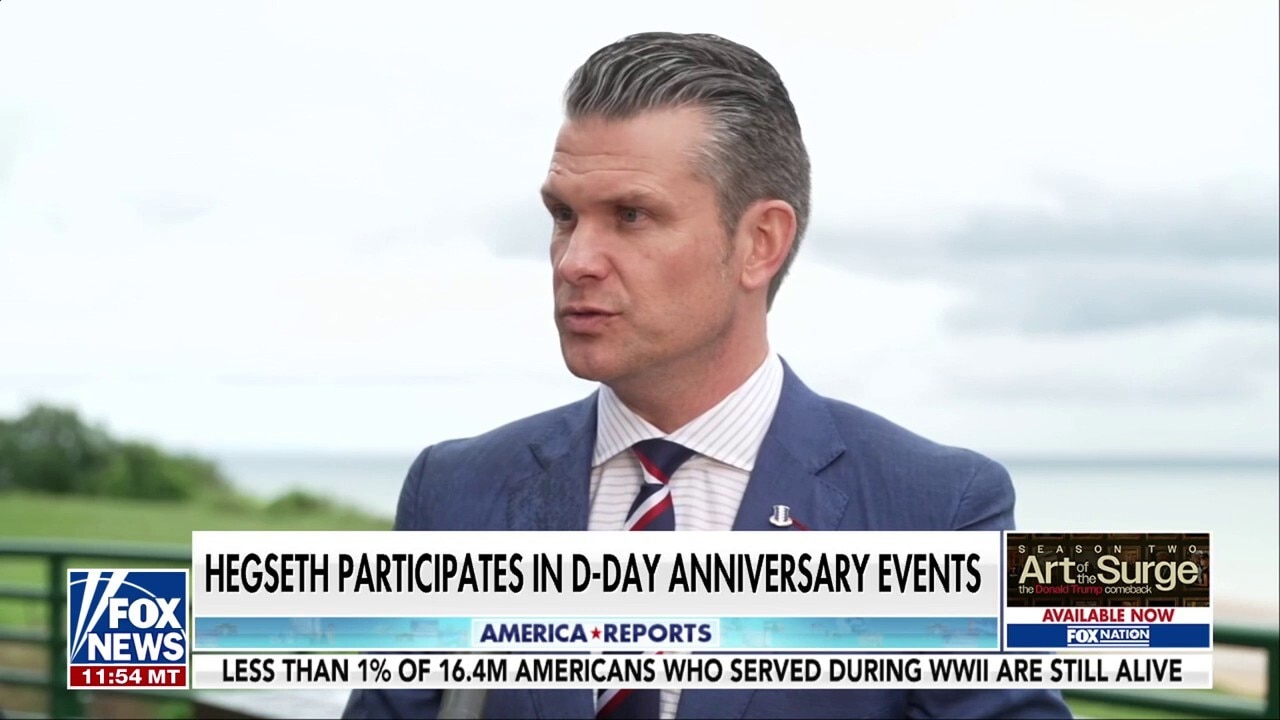 Defense Secretary Hegseth marks 81st D-Day anniversary in France