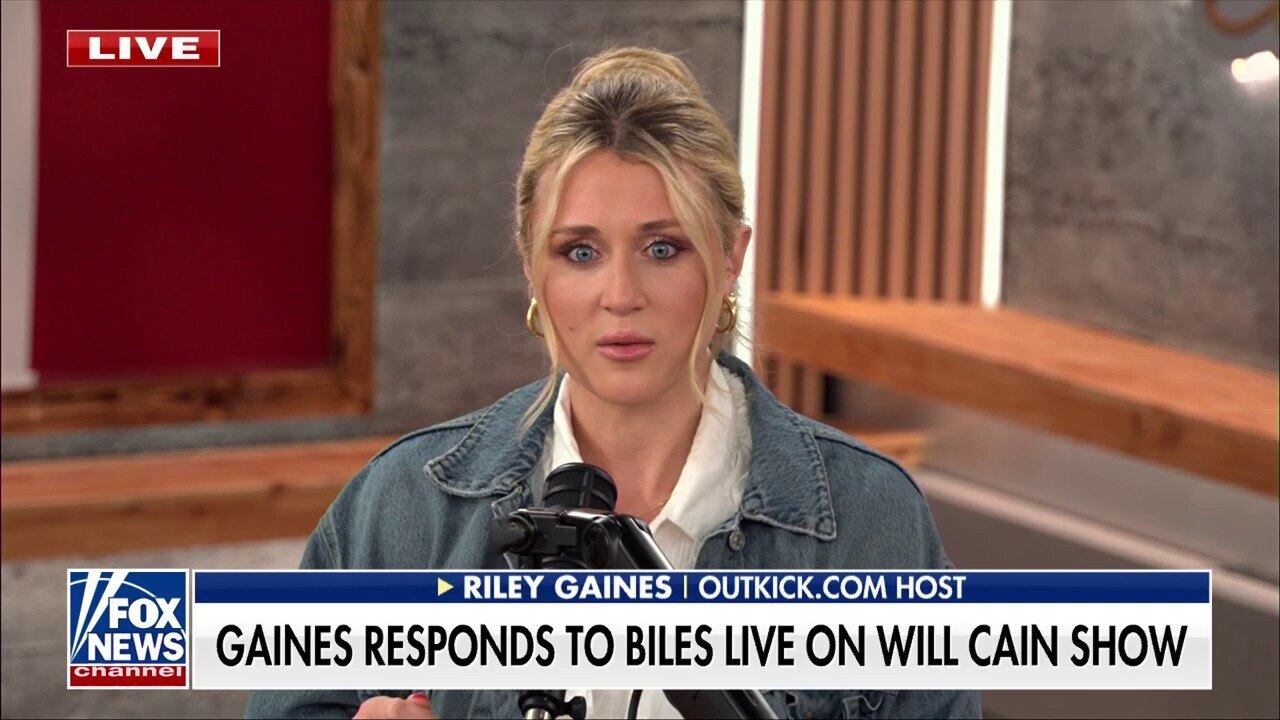 Riley Gaines responds to Simone Biles: 'This isn't a polarizing issue'