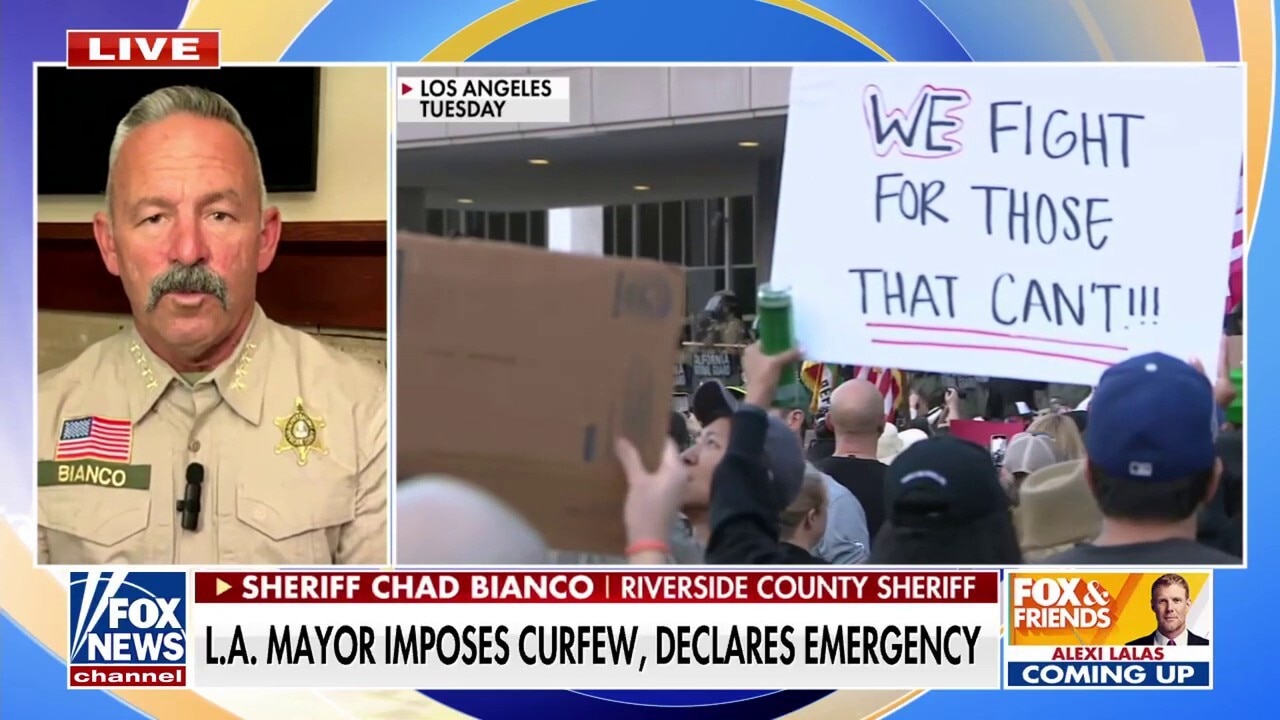 California officials are trying to deny LA riot 'chaos' for 'political gain,' sheriff says