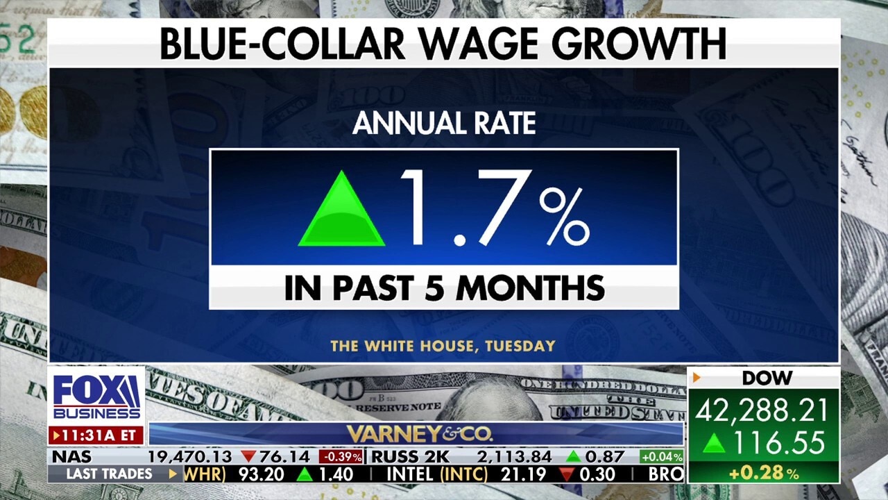 White House announces blue-collar wage growth hit highest numbers in 50 years
