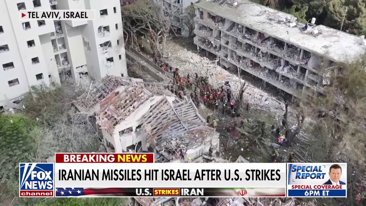Iranian missiles hit 10 locations in Israel after US strike, first responders say