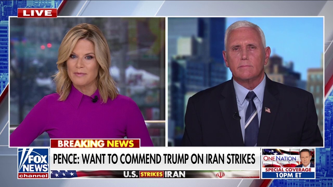 Pence says he couldn't be 'more proud' of Trump's 'decisive leadership' following Iran strikes