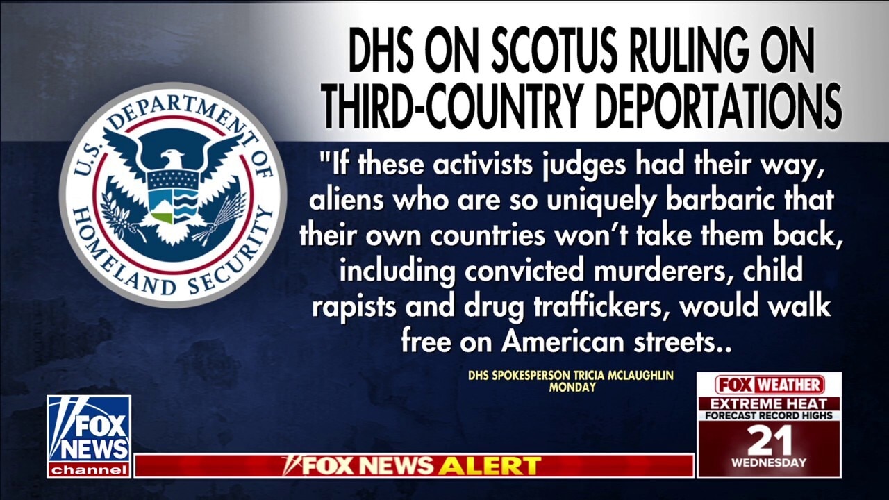 DHS celebrates Supreme Court win on third-country deportations: 'Fire up the deportation planes'