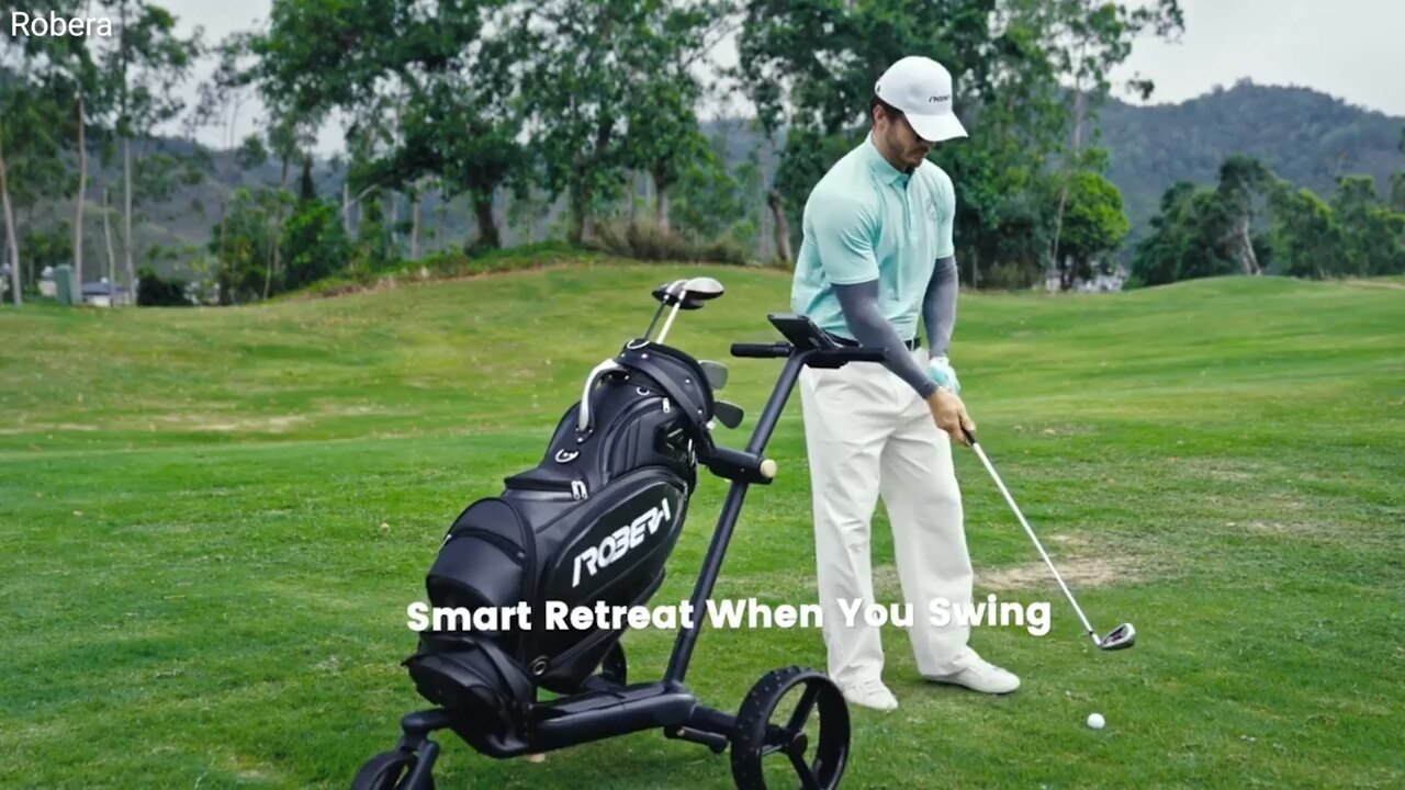 Effortless golf with AI smart caddie that follows you