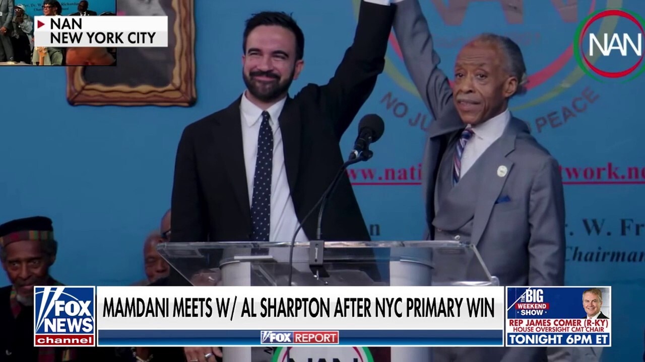 Mamdani meets with Al Sharpton after shocking NYC mayoral primary win