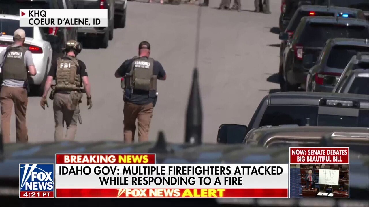 Firefighters shot while responding to a brush fire in Idaho