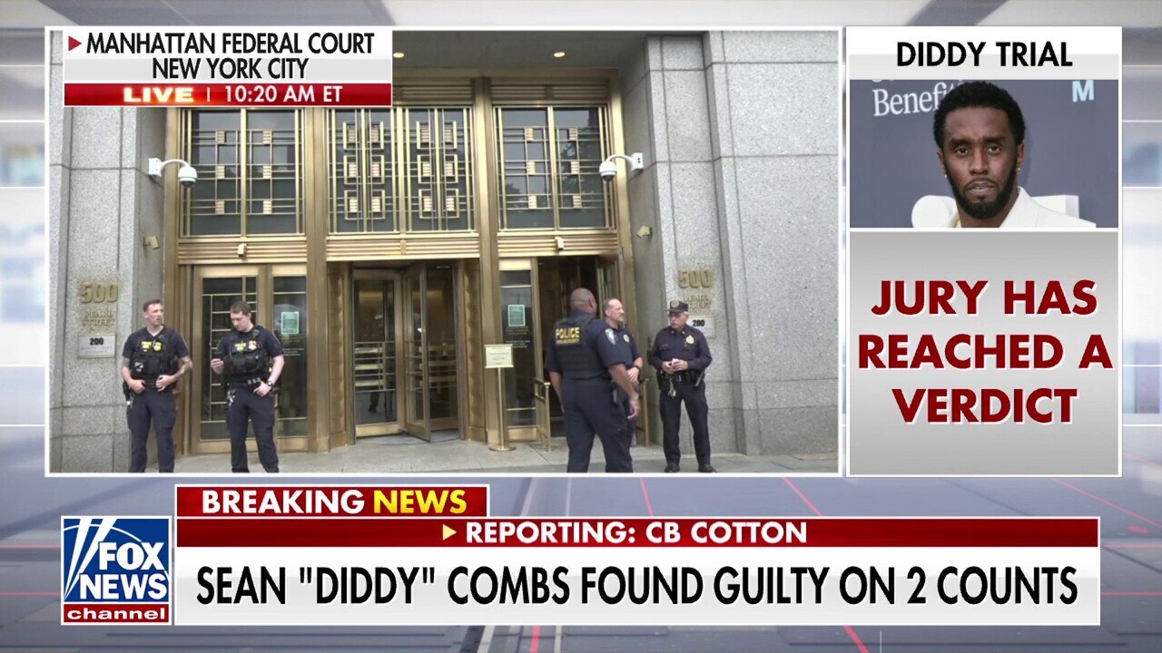 Sean 'Diddy' Combs found guilty on 2 counts, acquitted on most serious charges