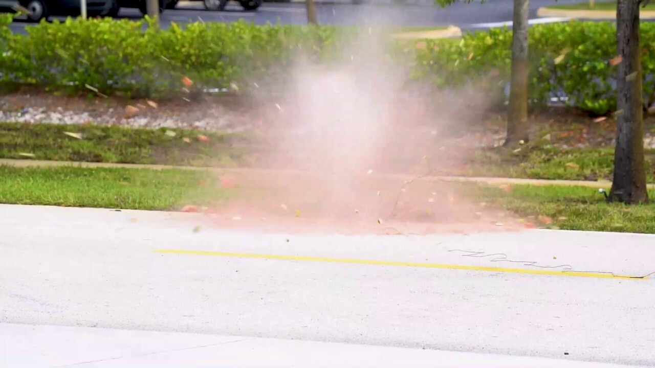 Florida police bomb squad demonstrates damage fireworks can cause using household items