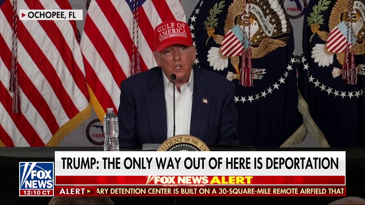 Trump: The only way out of 'Alligator Alcatraz' is deportation