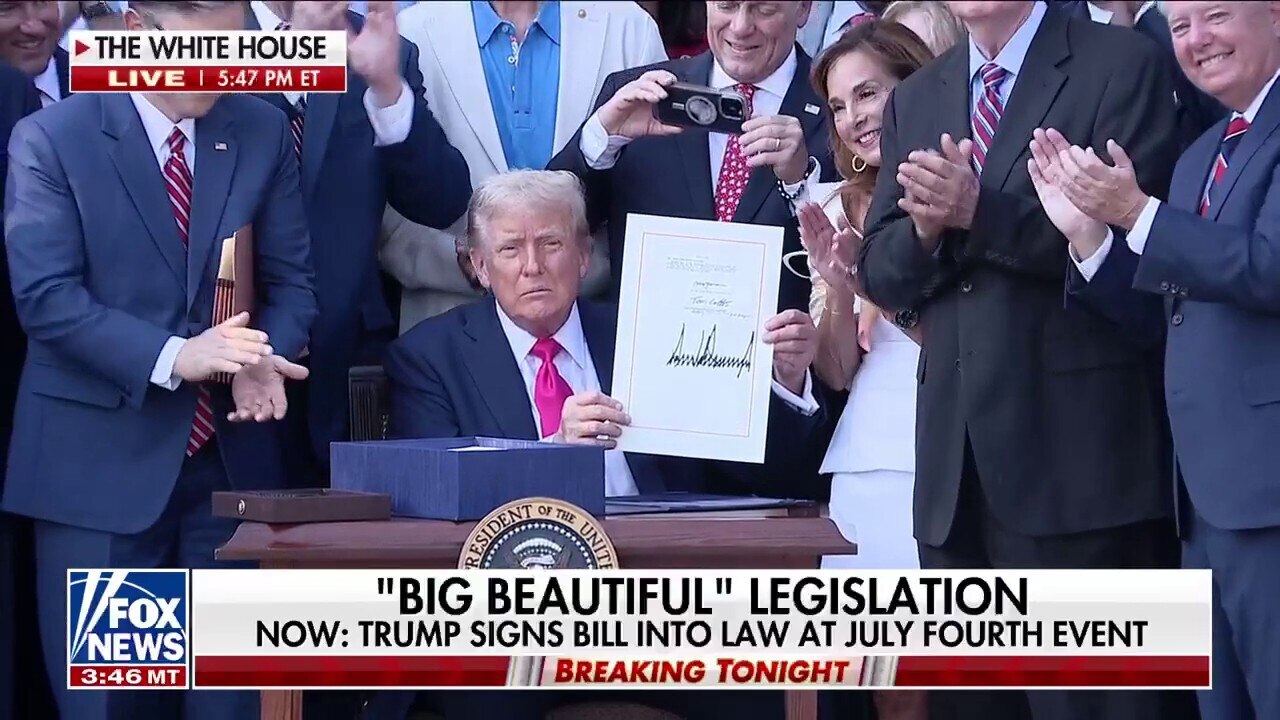 Watch President Trump signs the 'big, beautiful bill' into effect - FNC ...