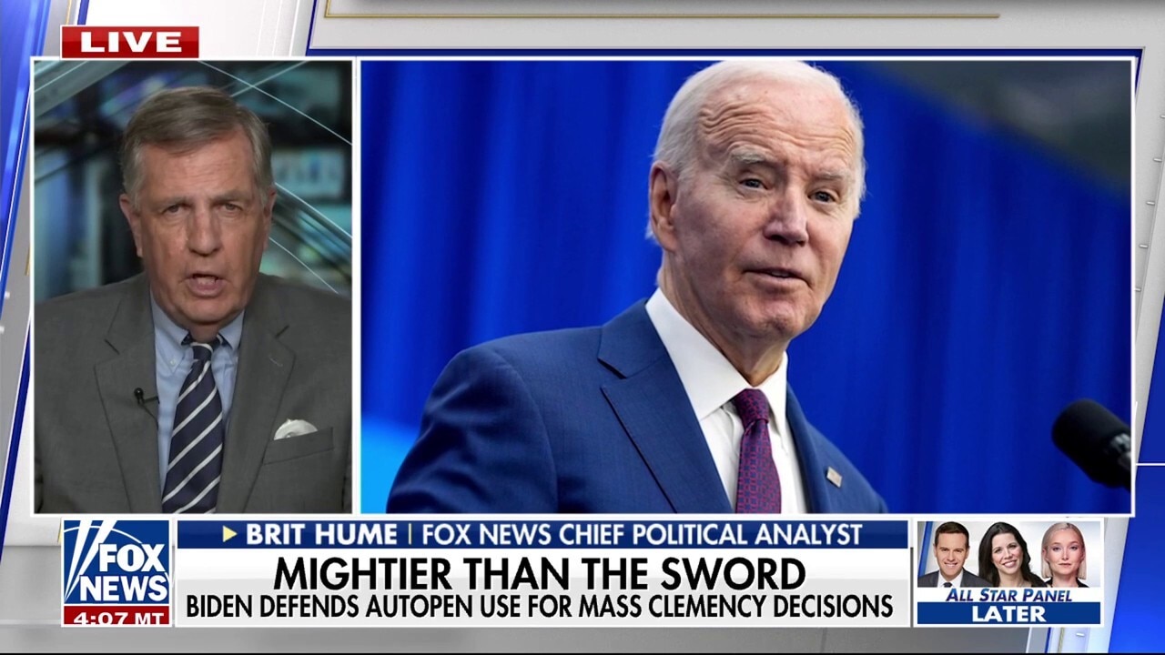 This is 'a little bit strange' about Biden's pardons: Brit Hume