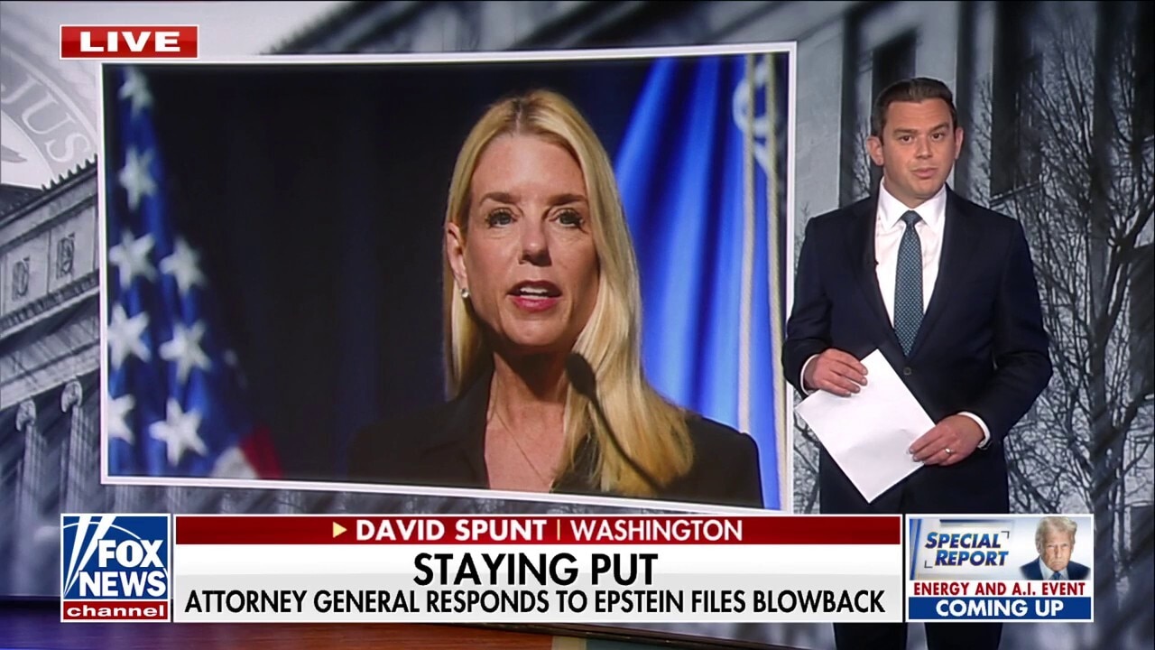 Trump says Pam Bondi should release ‘whatever she thinks is credible’ in Epstein case