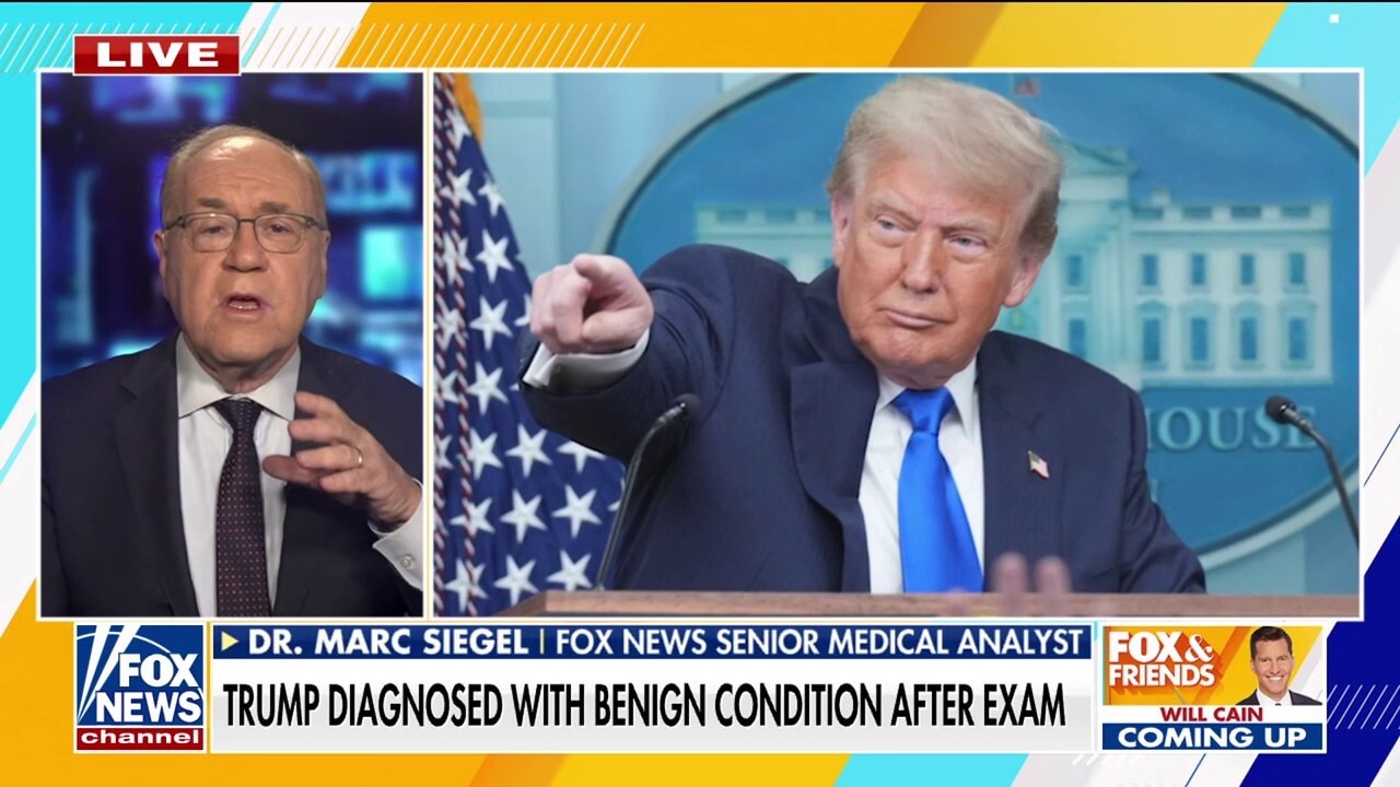 Trump diagnosed with benign condition after medical exam