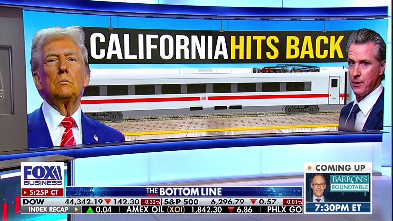 Gavin Newsom slammed for ‘frivolous’ lawsuit against Trump over high-speed rail funding cut