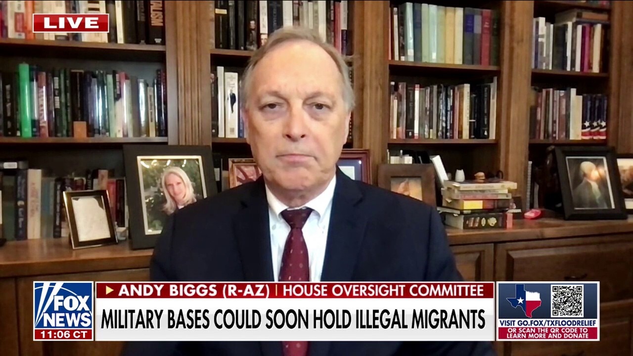 GOP rep says he's 'very comfortable' with using military base to house illegal migrants