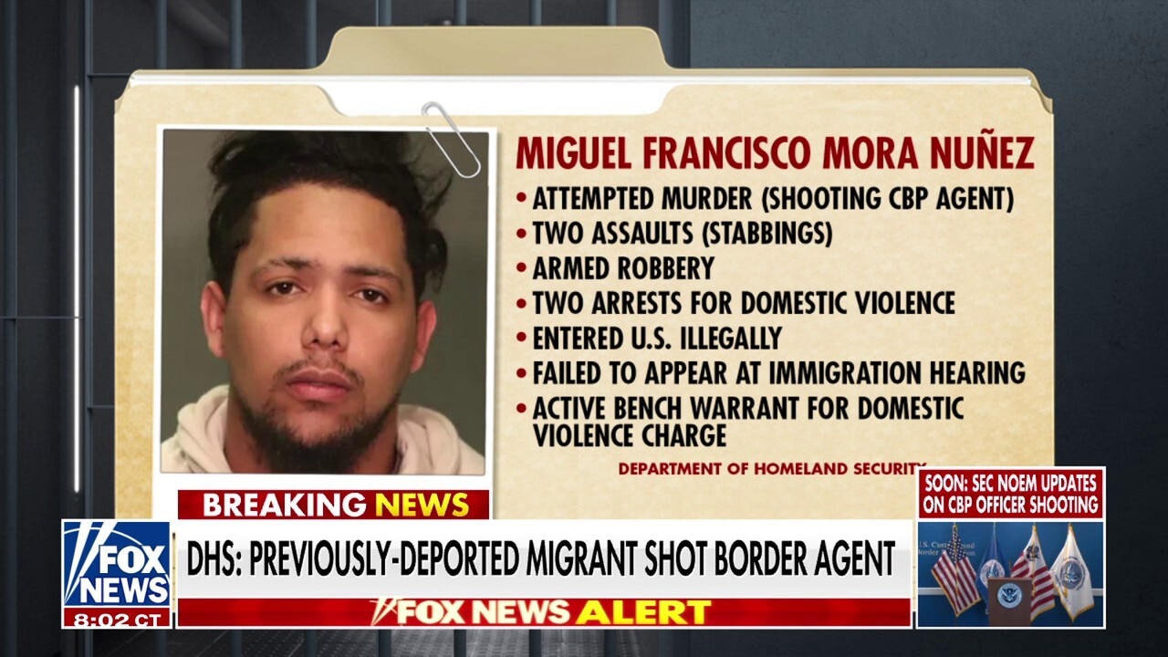 Migrant accused of shooting off-duty CBP officer has lengthy criminal history