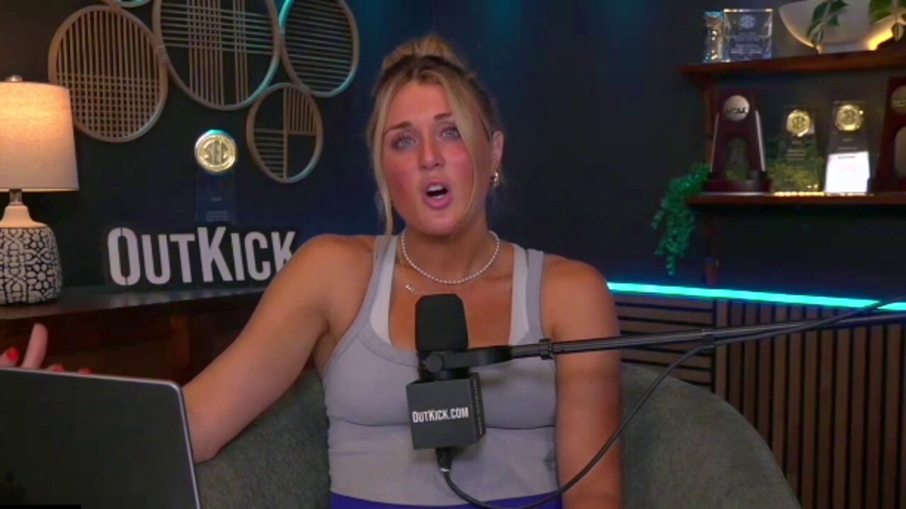 Riley Gaines reacts to critics of her swimming around Alcatraz while pregnant