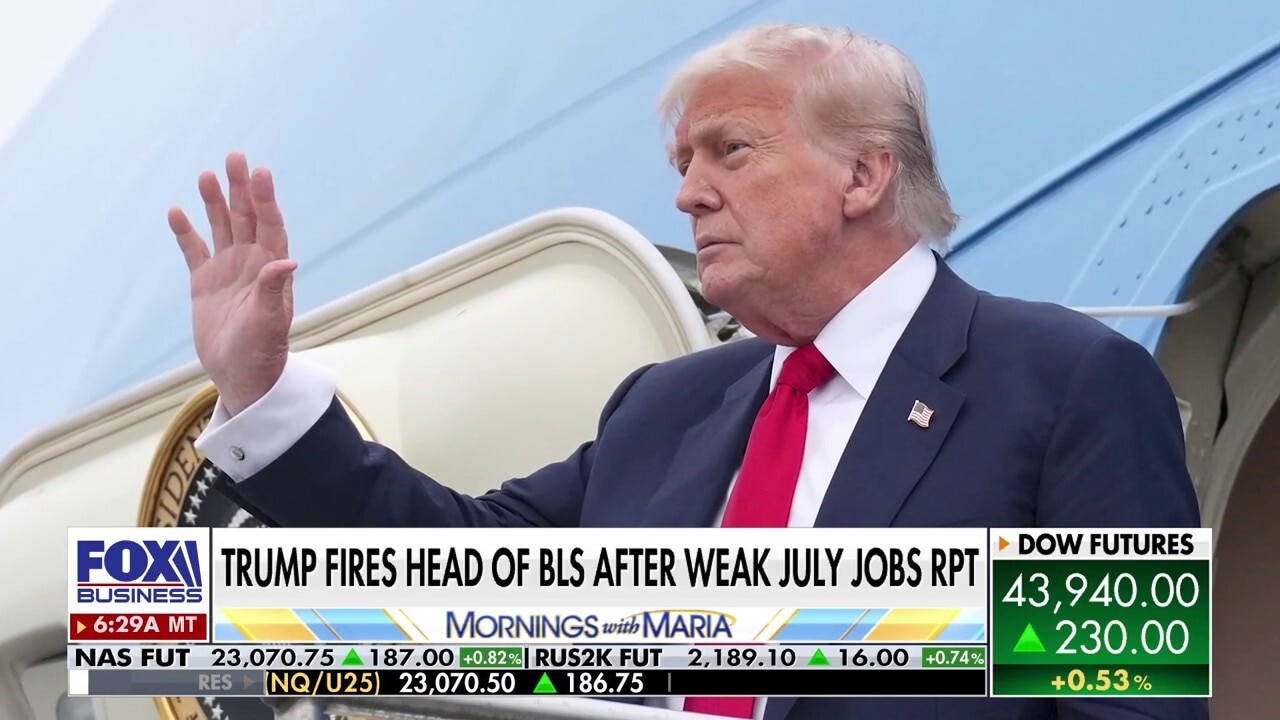Trump doubles down on decision to fire labor statistics boss: 'Numbers were ridiculous'